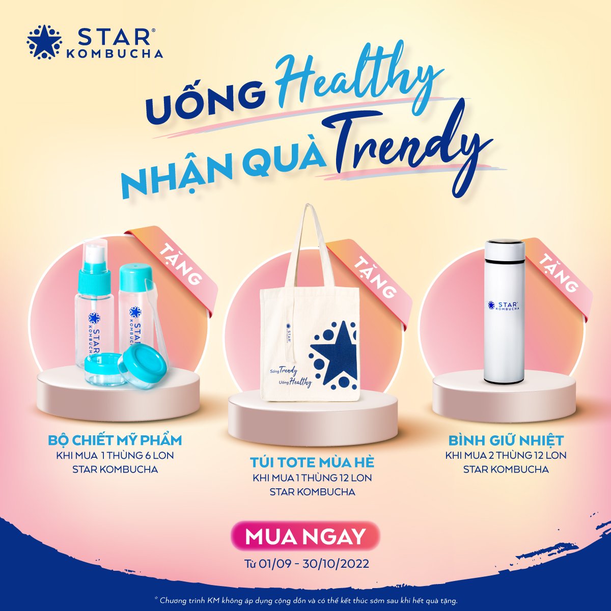 Mua trà Star Kombucha nhận quà sành điệu