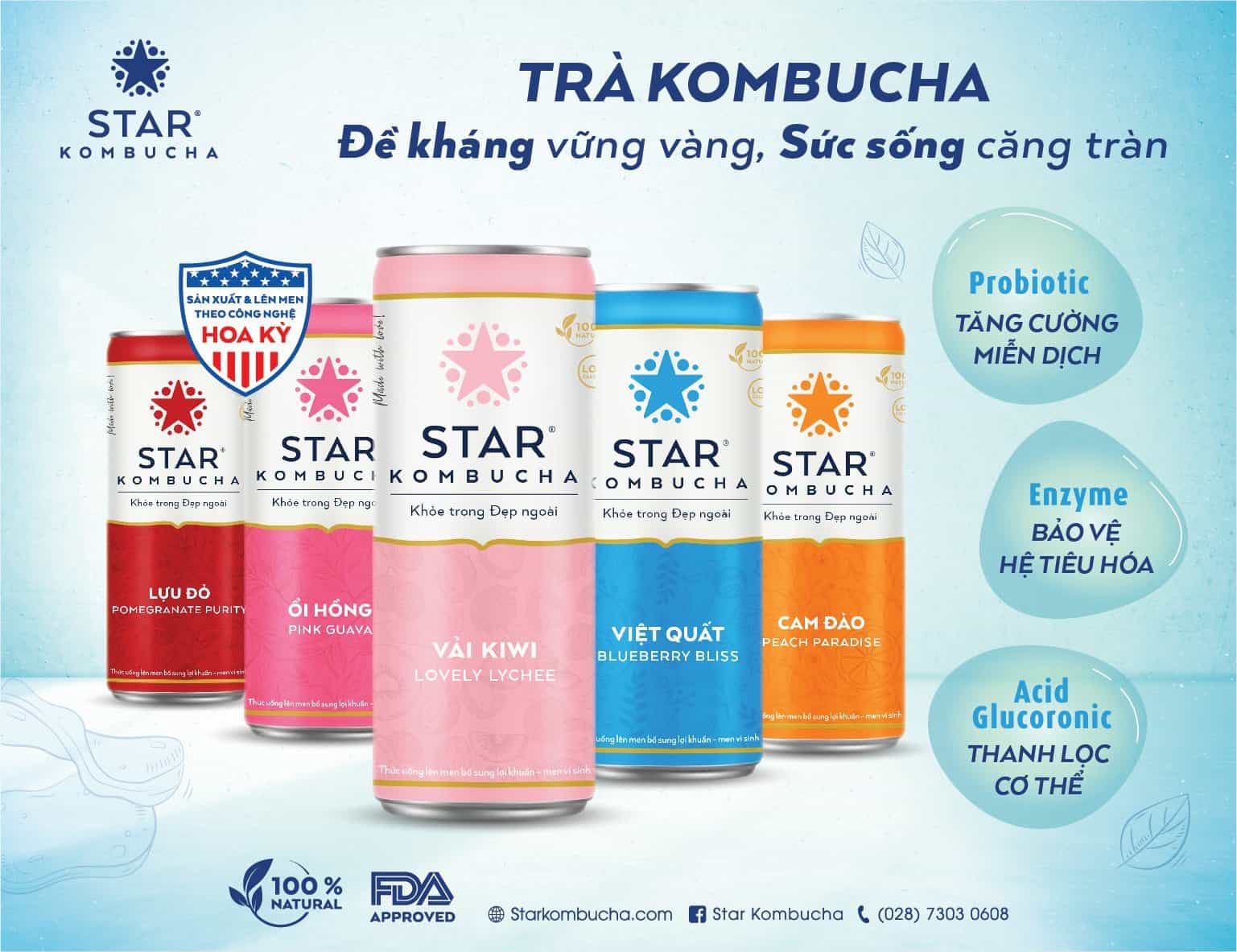 Star Kombucha thức uống giúp phục hồi sức khỏe