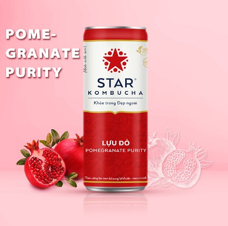 Star Kombucha lựu đỏ 