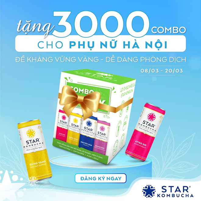 Star Kombucha tặng 3000 phần quà cho phụ nữ 