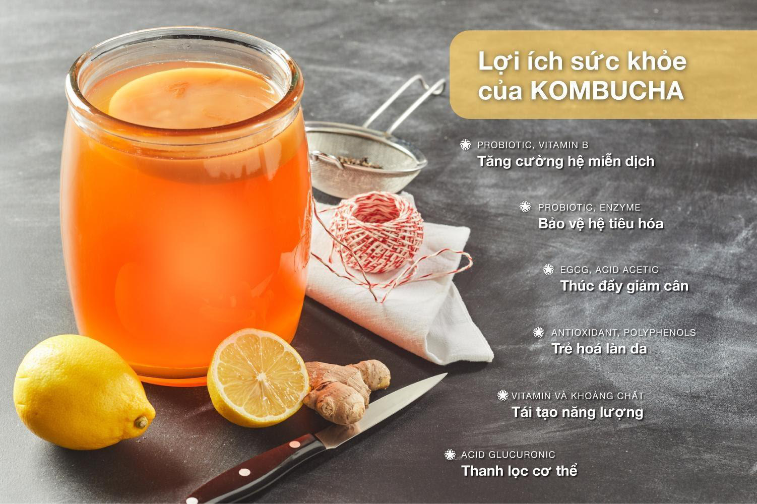 Uống Kombucha có giảm cân không